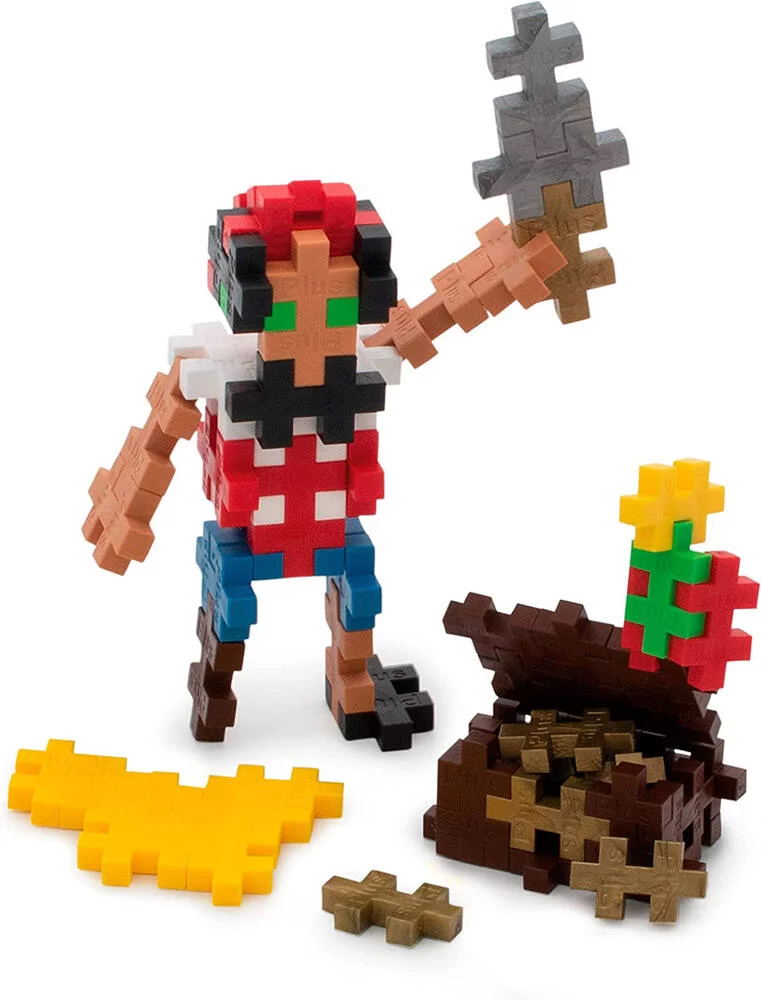 PLUS PLUS - JEU DE CONSTRUCTION TUBE PIRATE - 100 PIECES