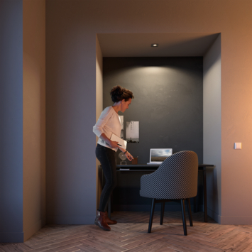 Philips Donegal inbouwspot vierkant nikkel 230V