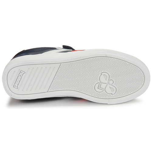 hummel - SLIMMER STADIL LEATHER LOW JR - Bleu