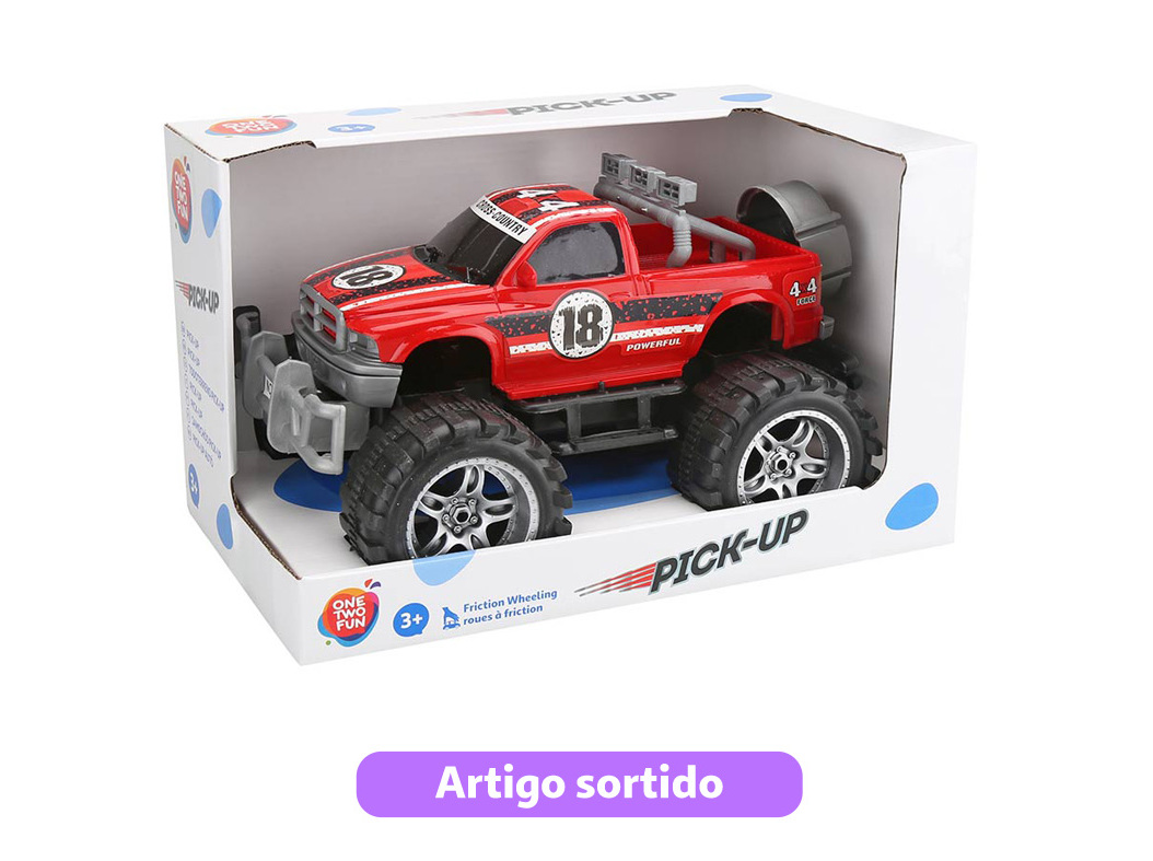 CARRO DE FRICÇÃO ONE TWO FUN 29CM MODELOS SORTIDOS