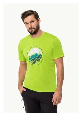 T-Shirt Jack Wolfskin Hiking S/S T Vert Homme