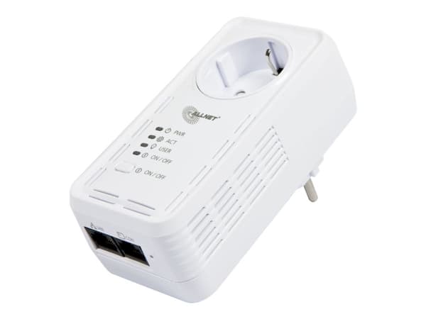 ALLNET ALL3075v4 - Smartplugg - trådløs, kablet - 802.11b/g/n - 10/100 Ethernet