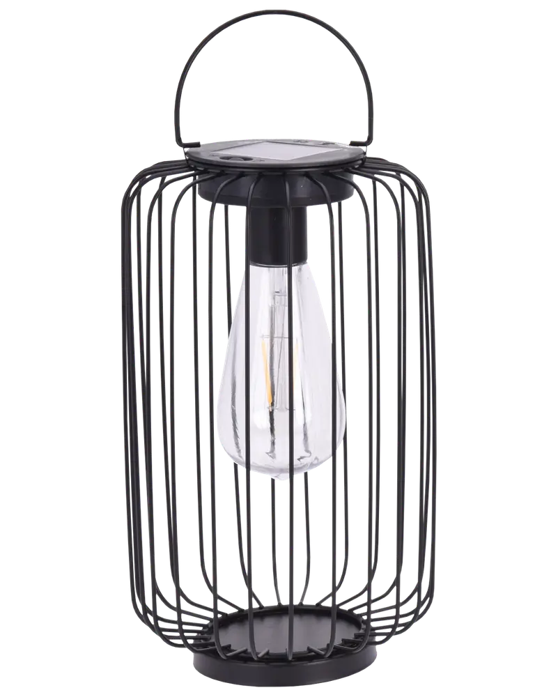 Solcellelampe lanterne H. 25,5 cm - assorteret