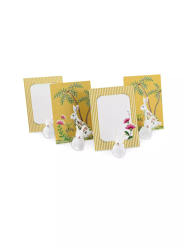 PIP STUDIO Tischkarten Halter Set 4er LA MAJORELLE Gelb gelb