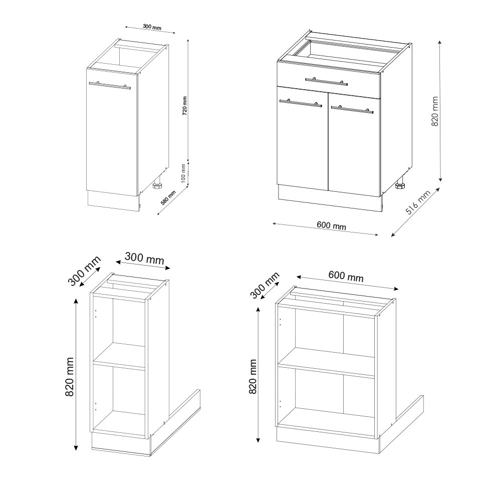 Vicco Kücheninsel Küchenblock Einbauküche Fame-Line Landhaus Anthrazit Grün 90 cm Gold Küchen Schränke Apothekerunterschrank Schubunterschrank Regalinselunterschrank Softclose-Scharnier Küchenmöbel