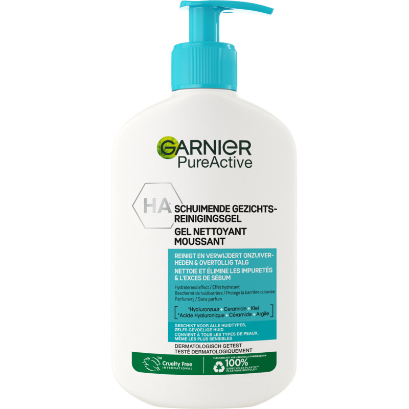 Garnier Pureactive hydraterende gezichtsreiniger