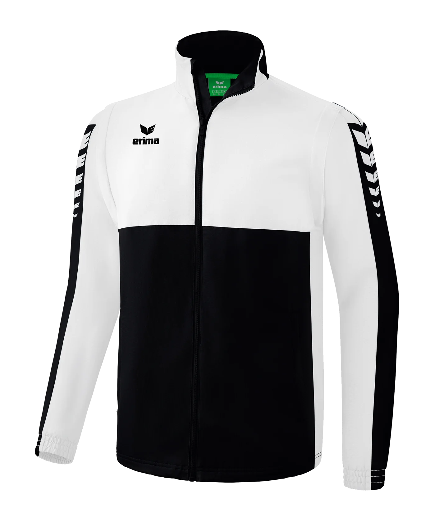 Erima SIX WINGS Jacke abnehmbare Ärmel Weiss Schwarz