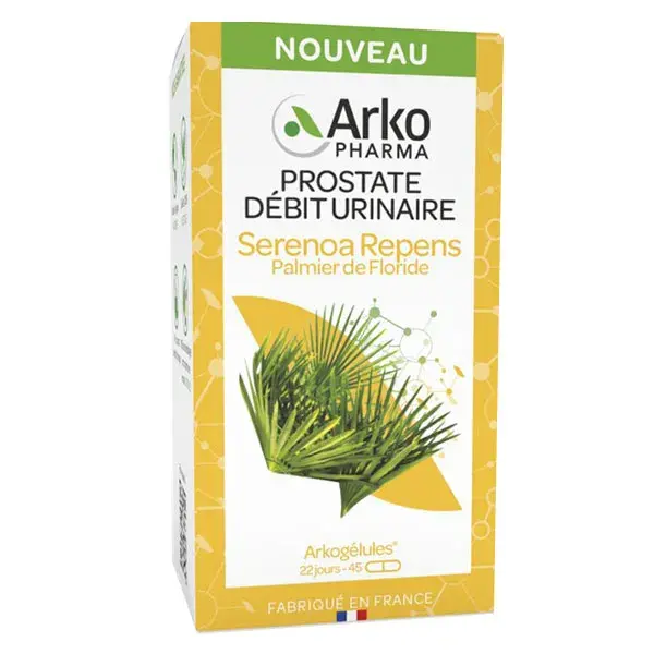 Arkopharma Arkogélules Prostate & Débit Urinaire Serenoa Repens 45 gélules