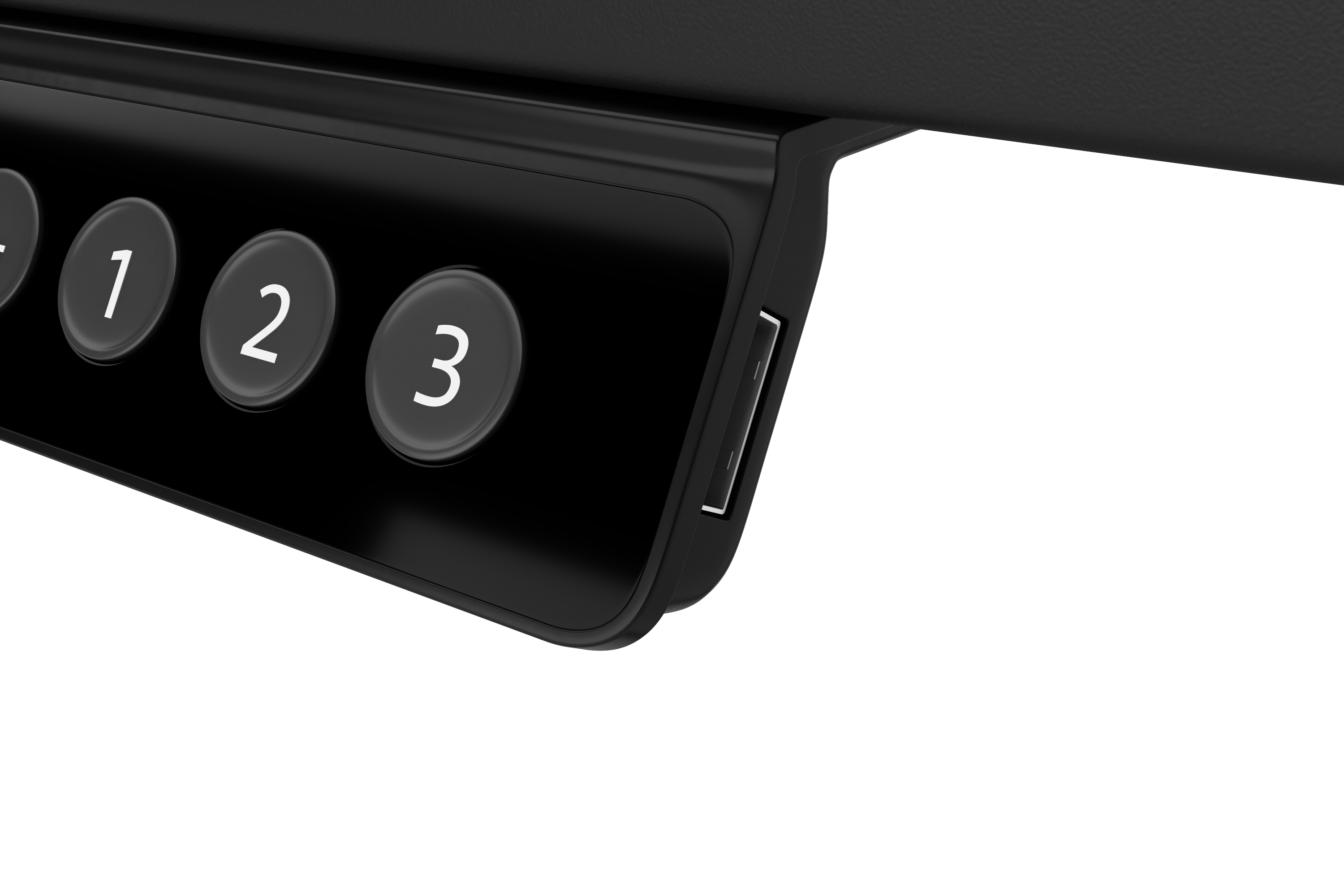 Stehpult Eckschreibtisch elektrisch PREMIUM schwarz 160 x 110 cm