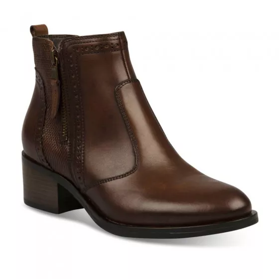 Bottines COGNAC MEGIS ELEGANT