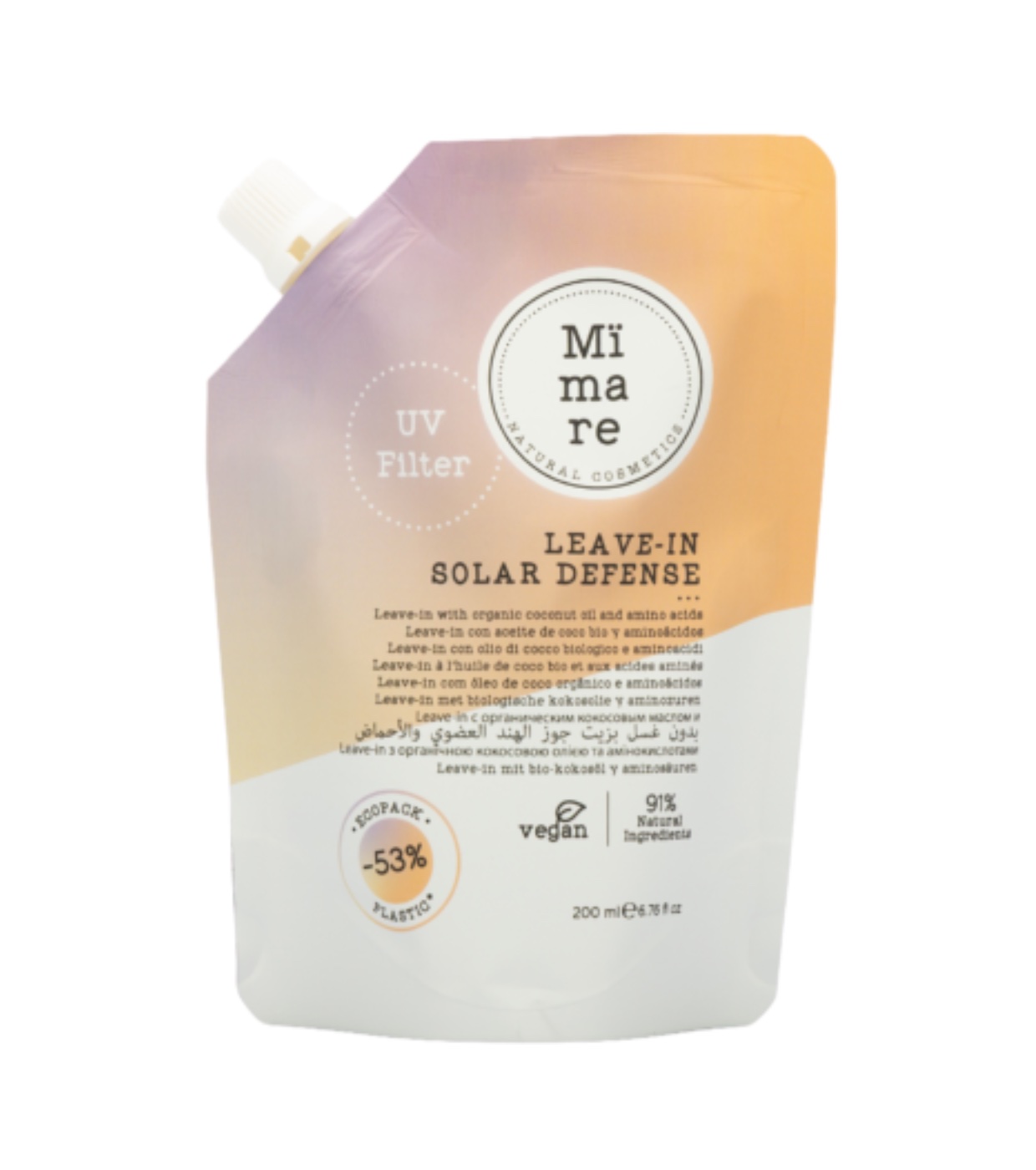 Mimare - *Solar Defense* - Condicionador sem enxágue para proteção solar capilar com filtro UV