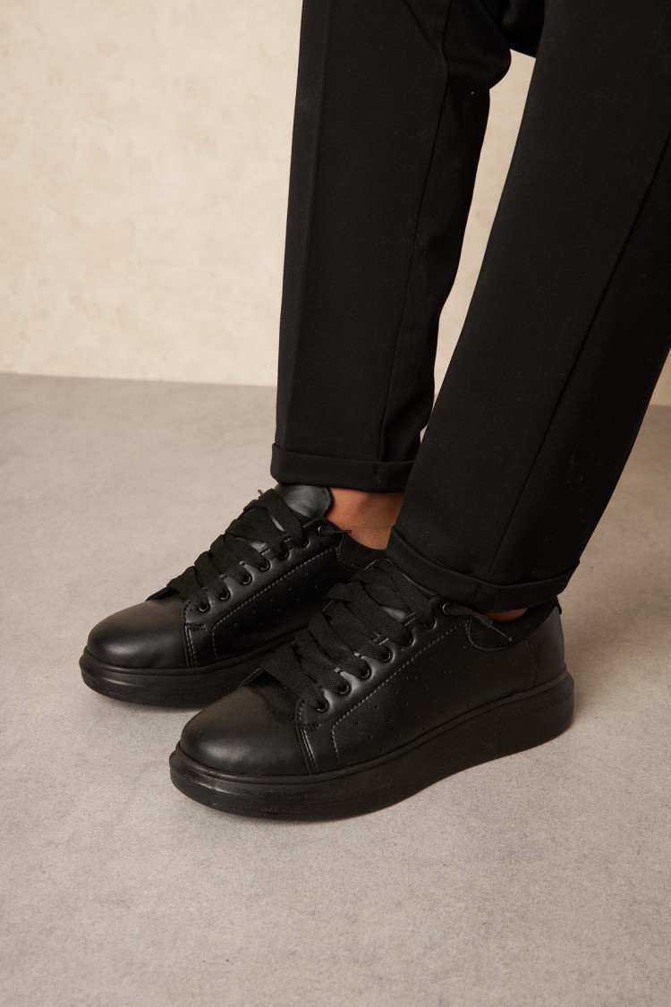 Baskets noir uni