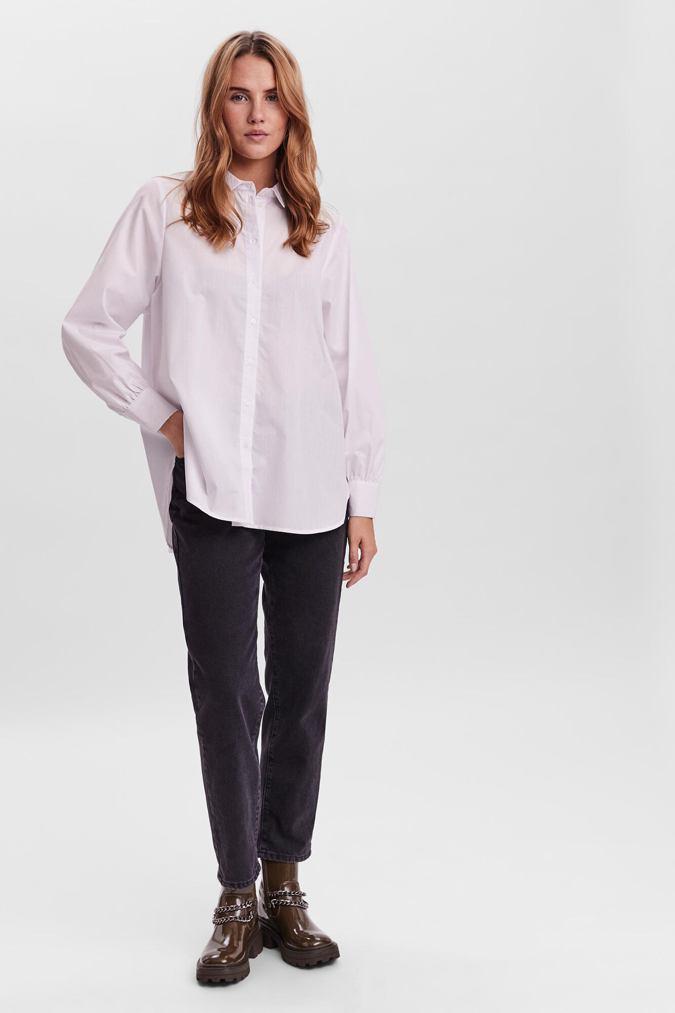 Camisa comprida - Branca
