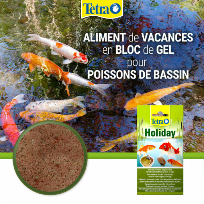 Alimentation Tetra Pond Holiday 1 bloc x 98 g pour poissons de bassin