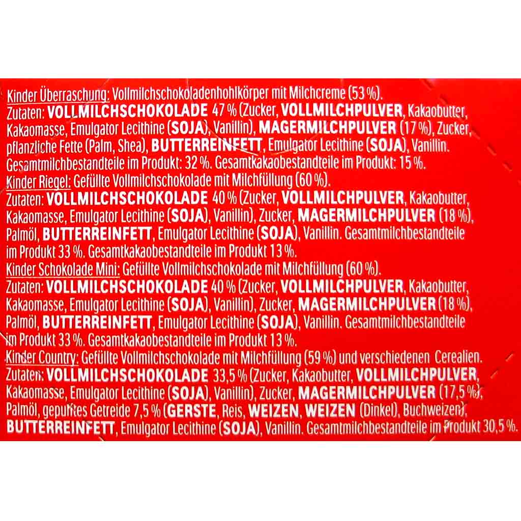 kinder mini Mix Weihnachtshäuschen 76g MHD:20.4.25