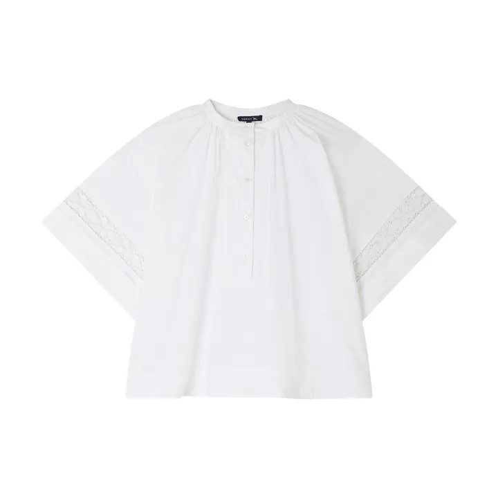 Soeur Blouse Albane Popeline de Coton | Blanc