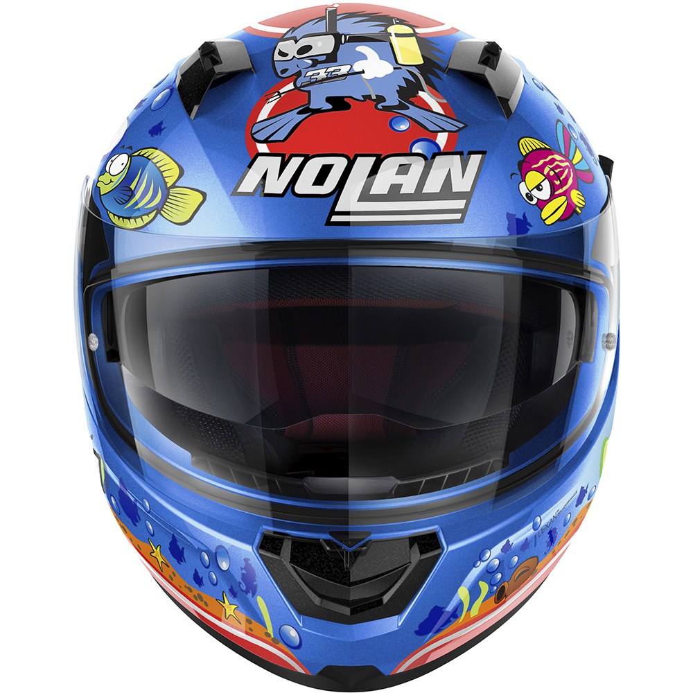 Nolan - Casque N60-6 Gemini Replica Marco Melandri Aquarium Bleu / Multicolore