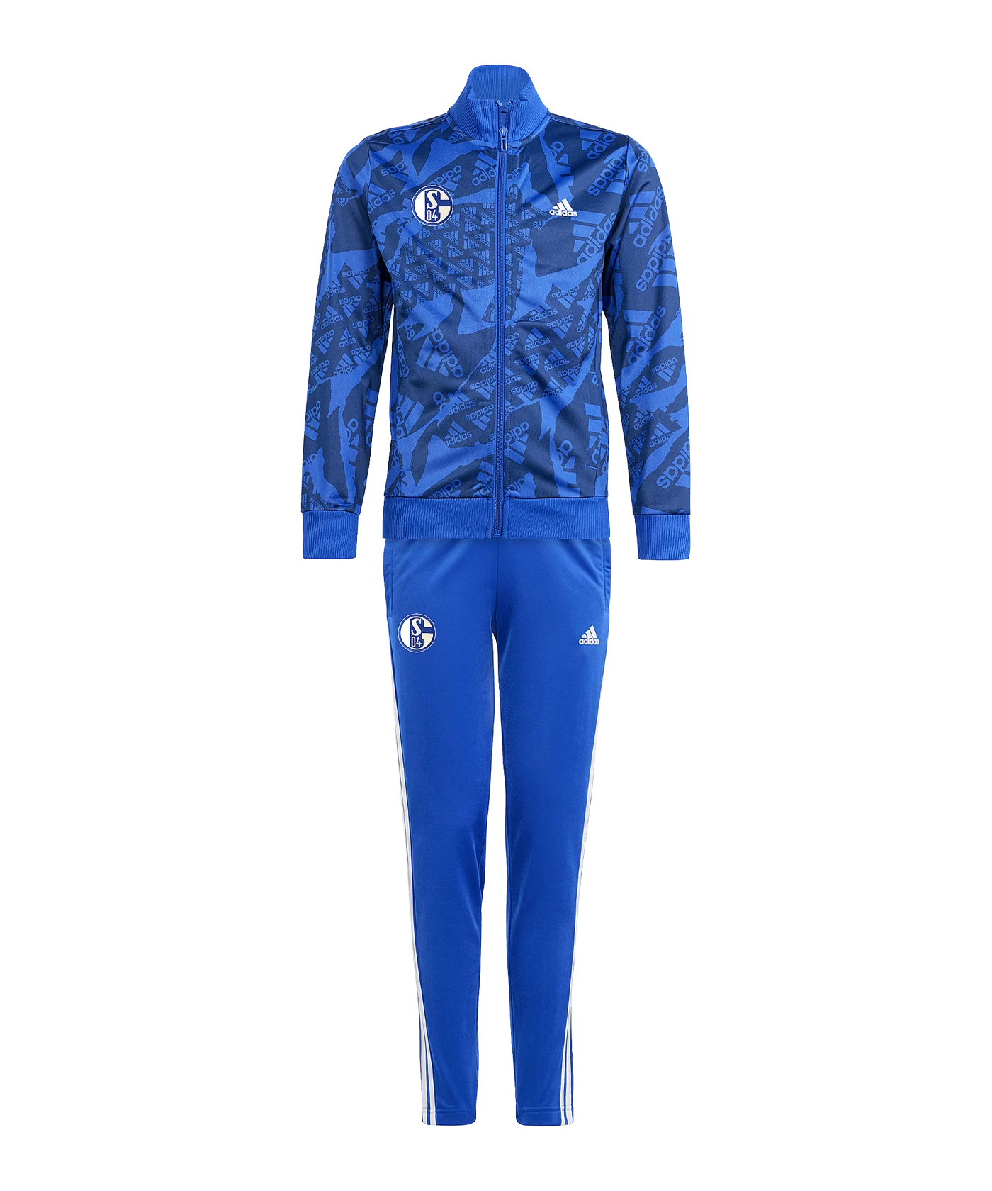 adidas FC Schalke 04 Camlog Trainingsanzug Kids Blau