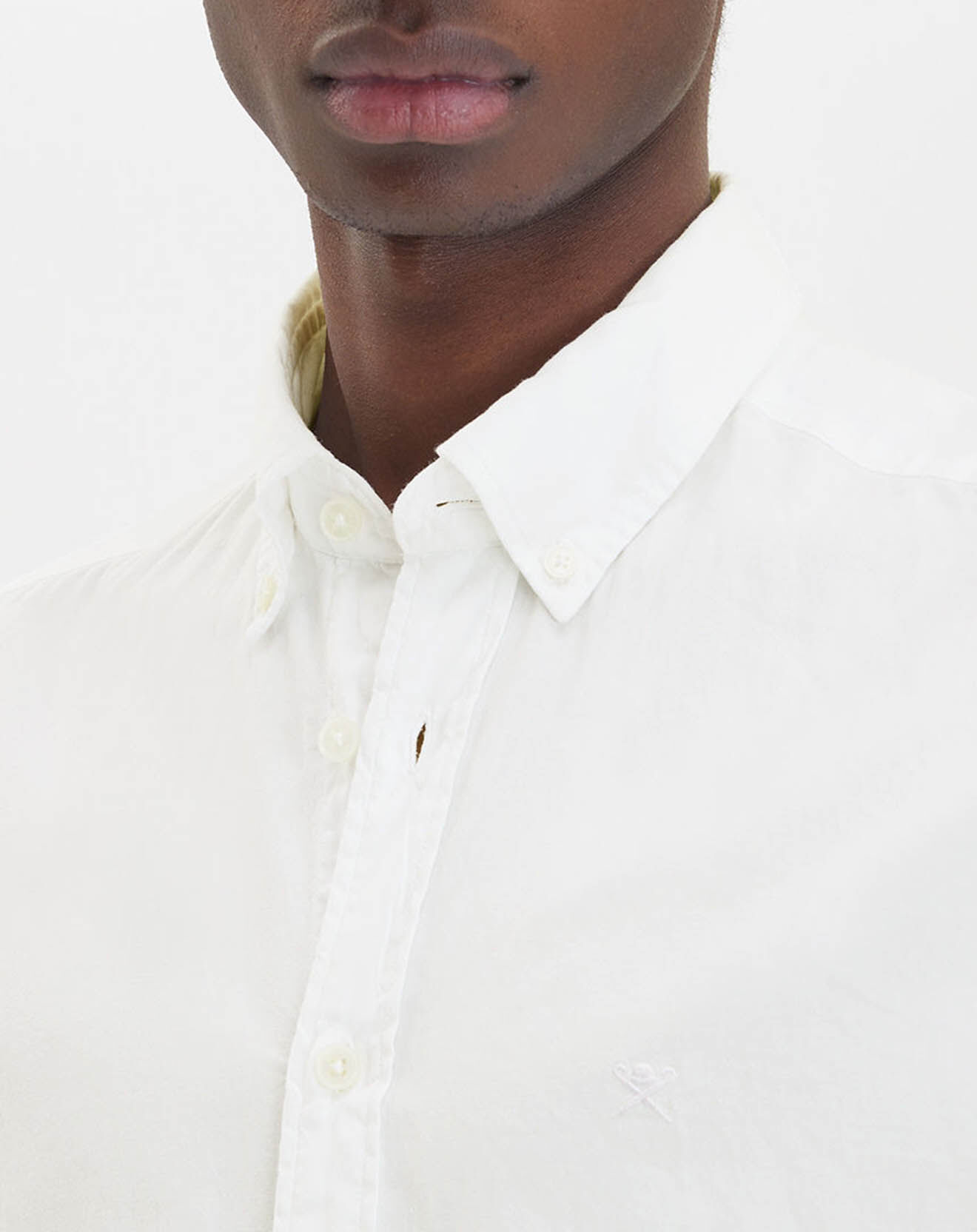 Hackett London Chemise Slim Fit Oxford blanche