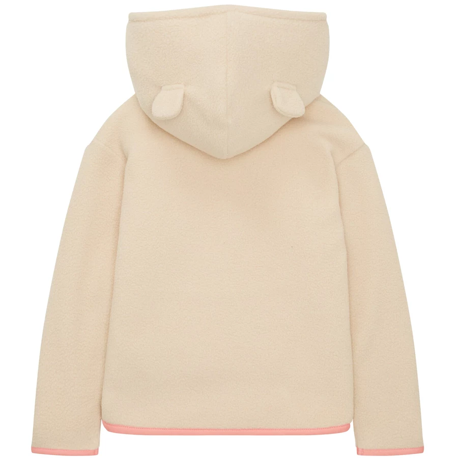 TOM TAILOR Sweatjacke Teddy Soft Light beige