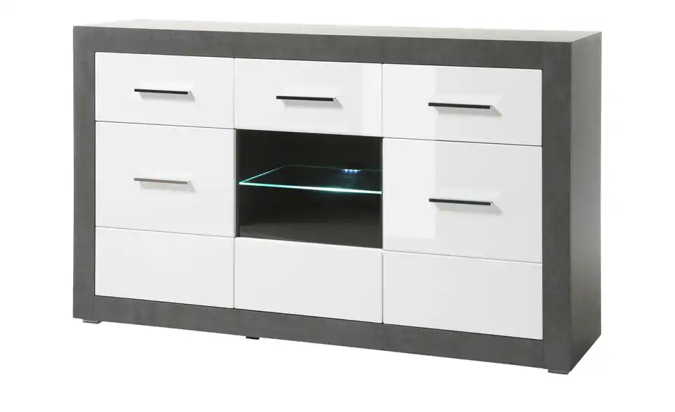 Sideboard Etero mit Glaseinsatz