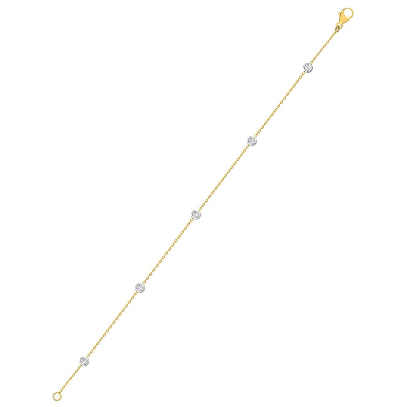 Bracelet Femme - Or 18 Carats - Longueur : 18 cm