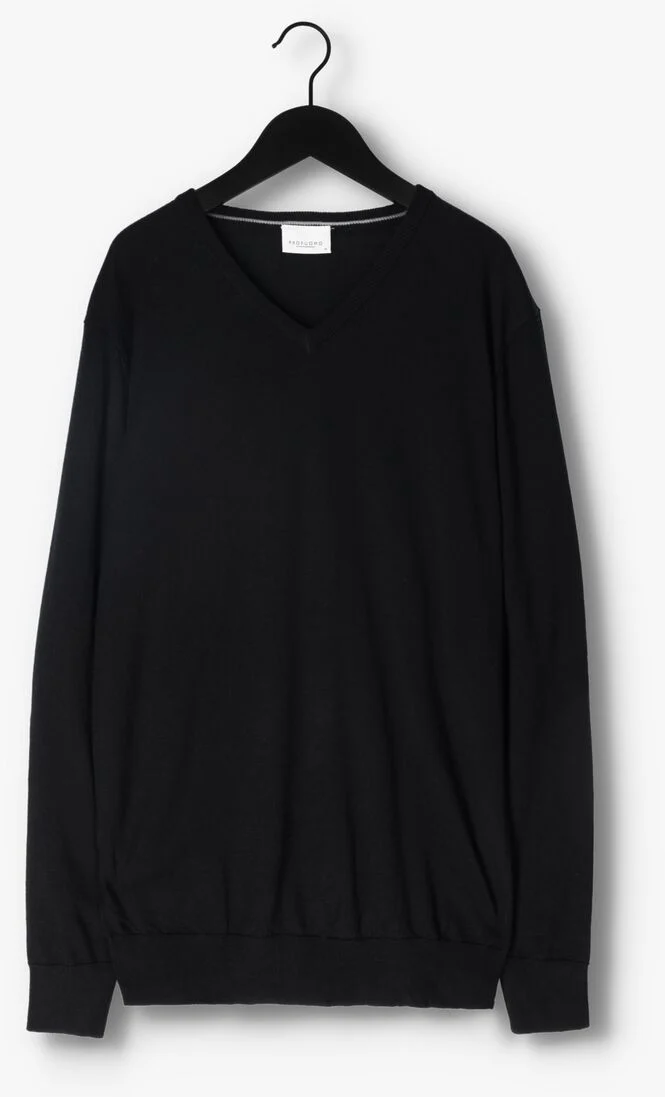 PROFUOMO zwarte profuomo trui pullover v-neck