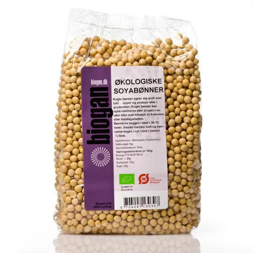 Biogan Soyabønner Ø - 1 kg