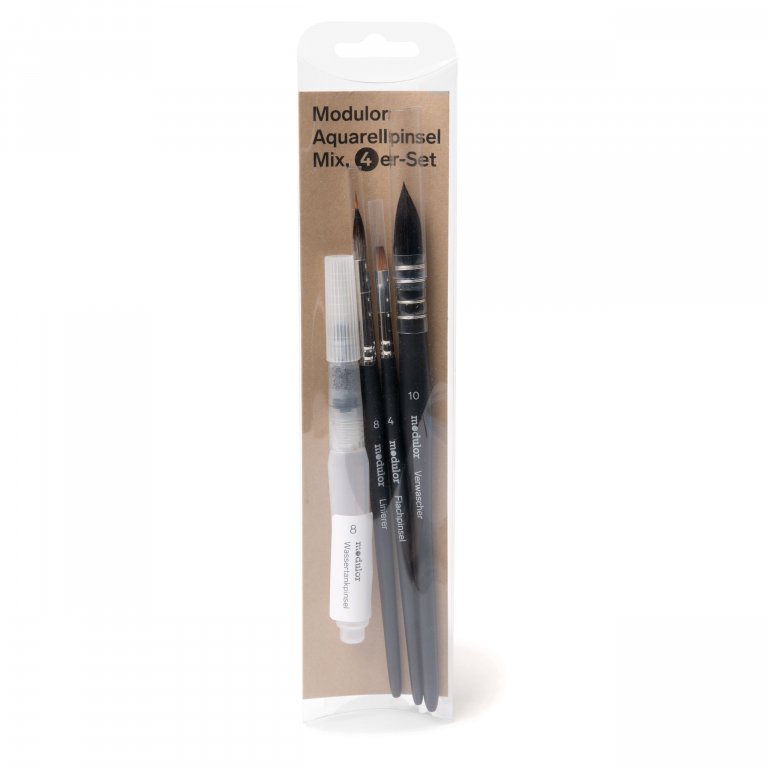 Modulor Aquarellpinsel Mix, Set