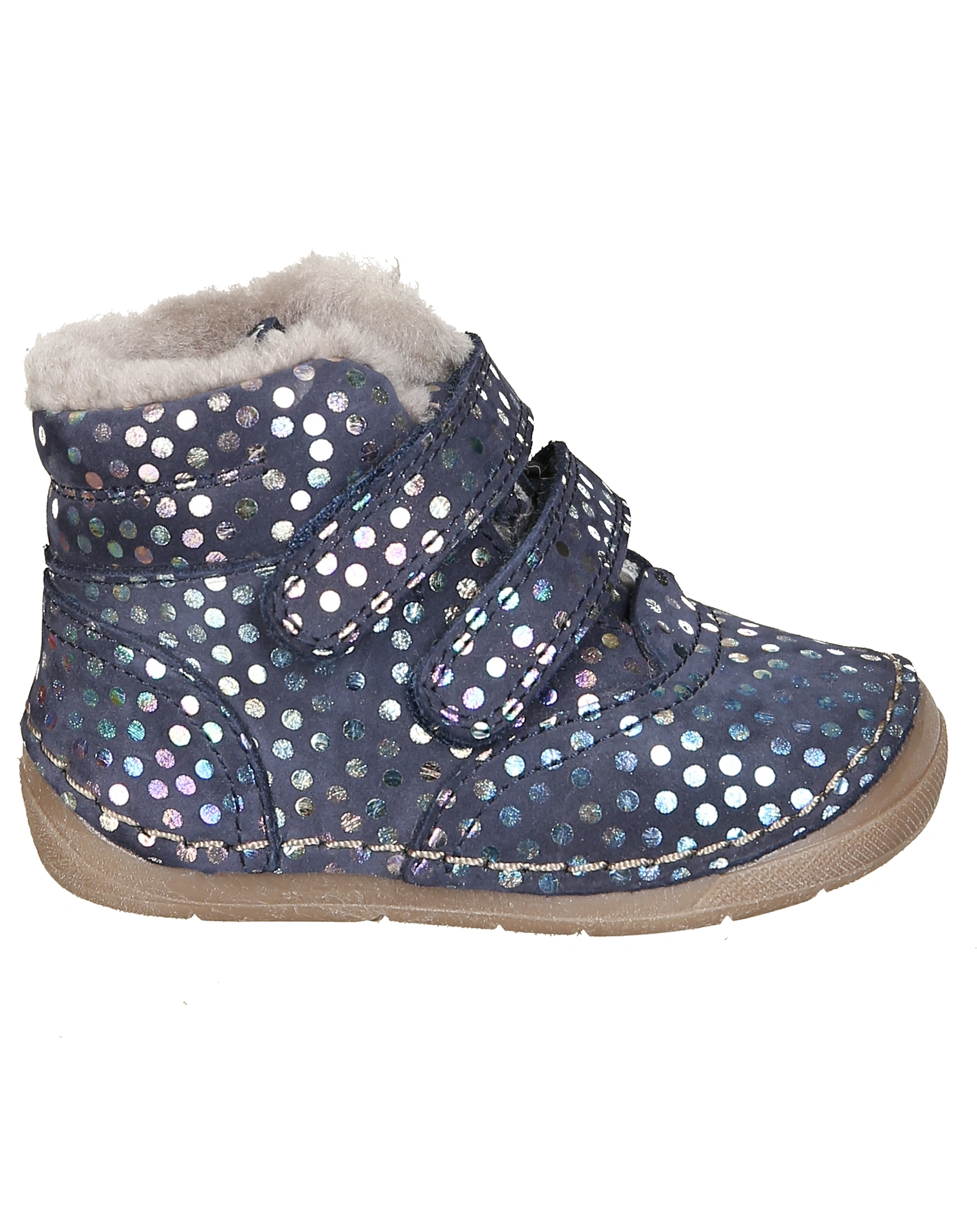 Klett-Booties PAIX WINTER - DOTS in blue