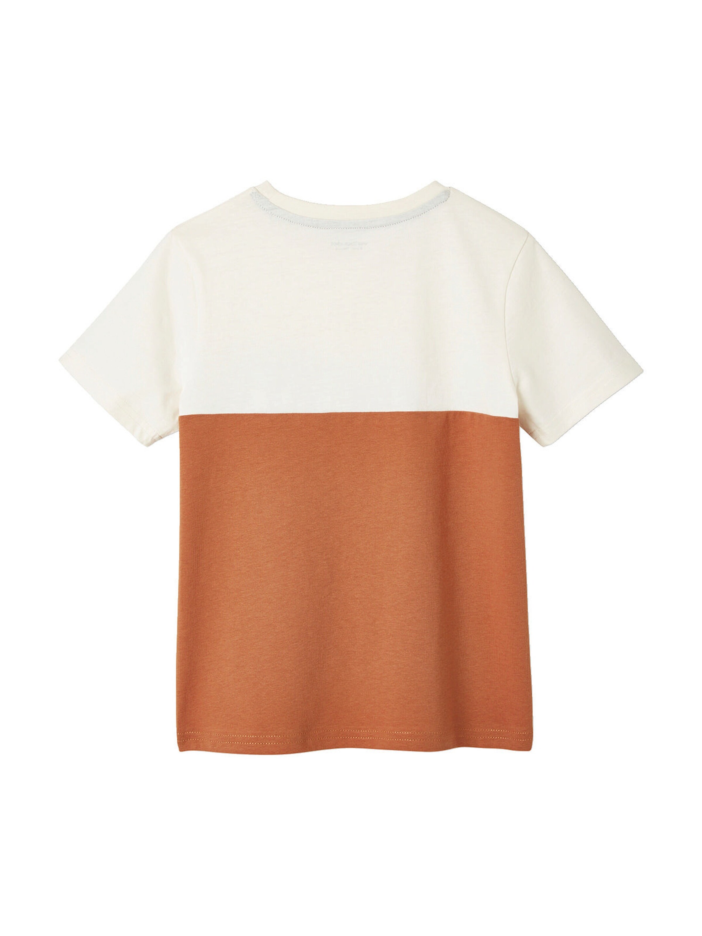 Vertbaudet Jungen T-Shirt, Colorblock orange