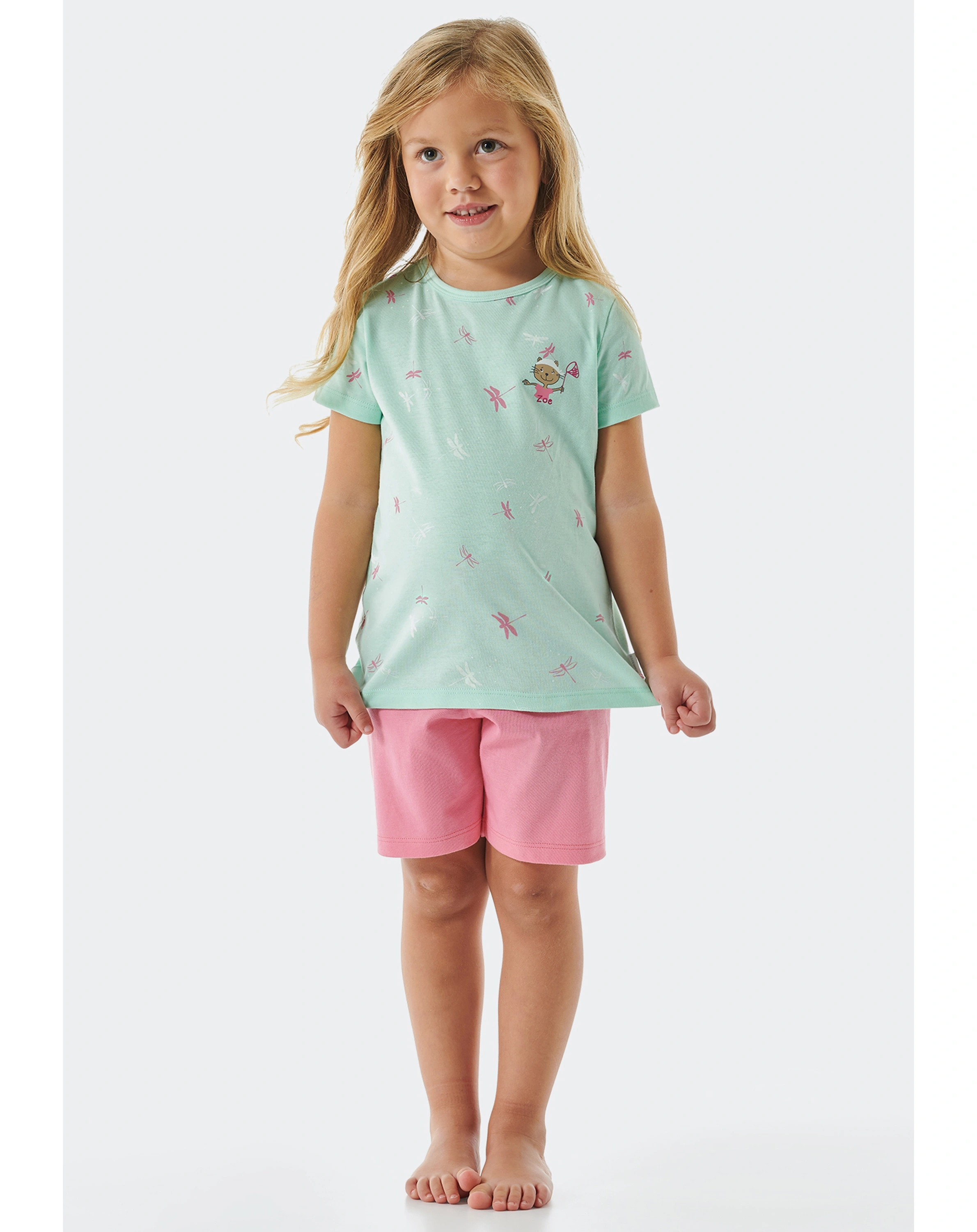 Schlafanzug LITTLE LIBELLE kurz in mint
