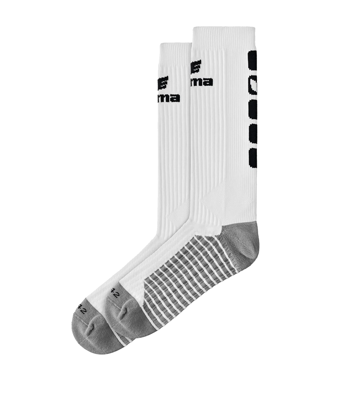 Erima CLASSIC 5-C Socken lang Weiss Schwarz