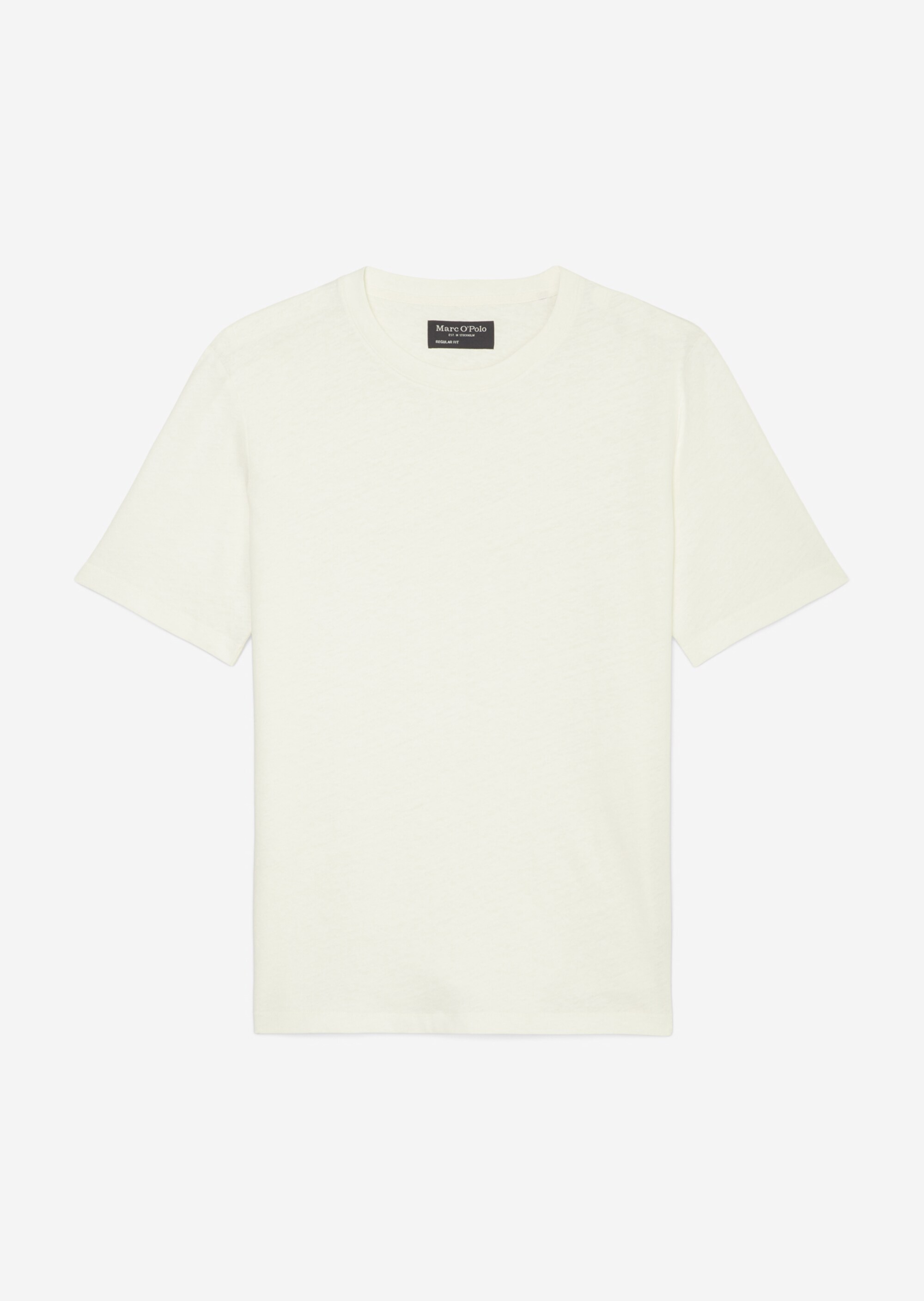 T-Shirt regular aus Bio-Baumwolle und Leinen
