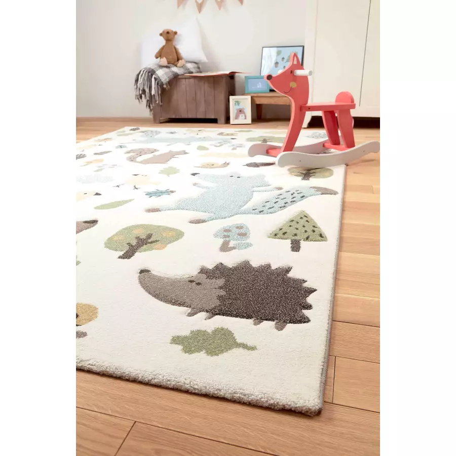 Sigikid Kinderteppich Forest weißblau