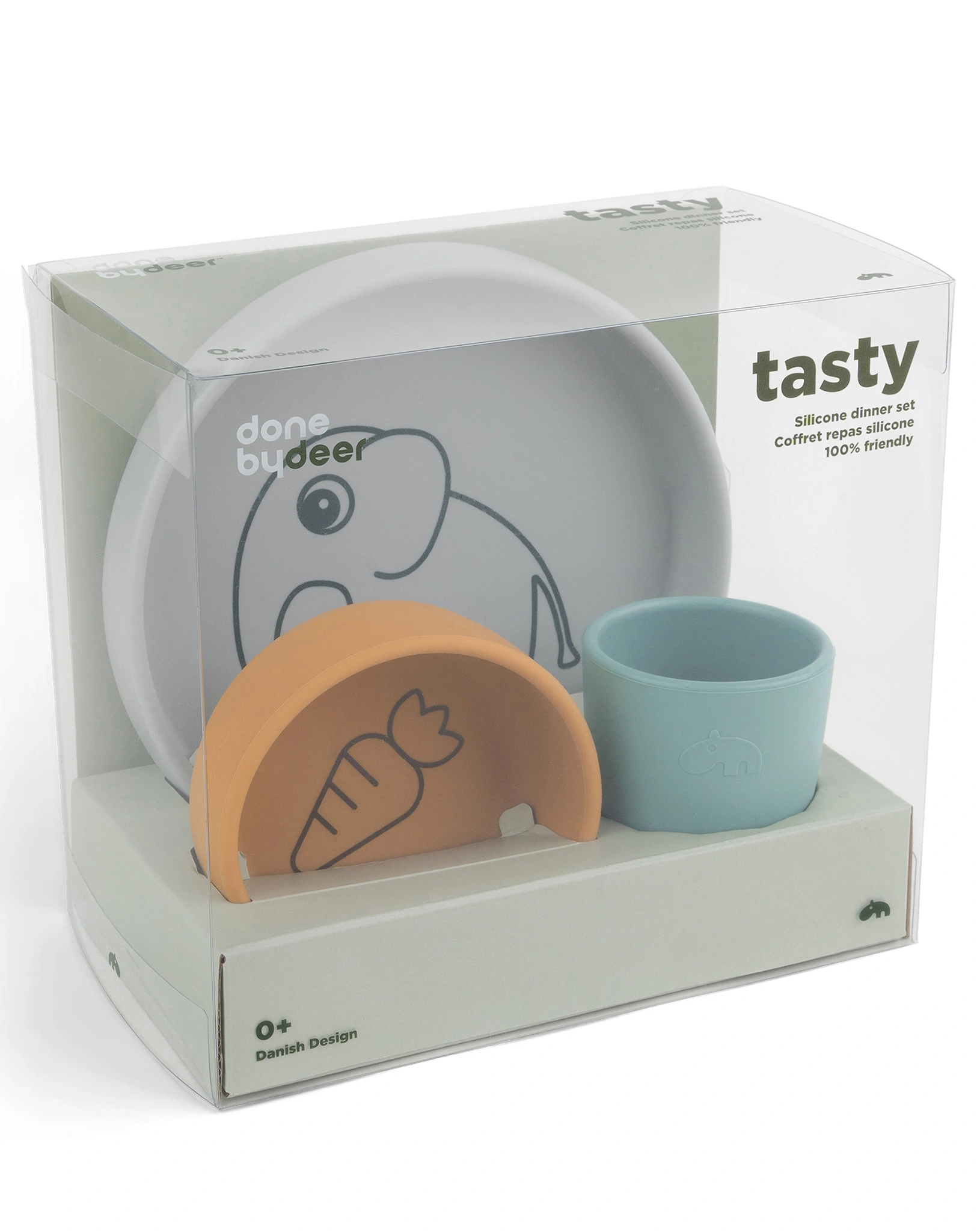 Silikon-Geschirr-Set ELPHEE 3-teilig in bunt