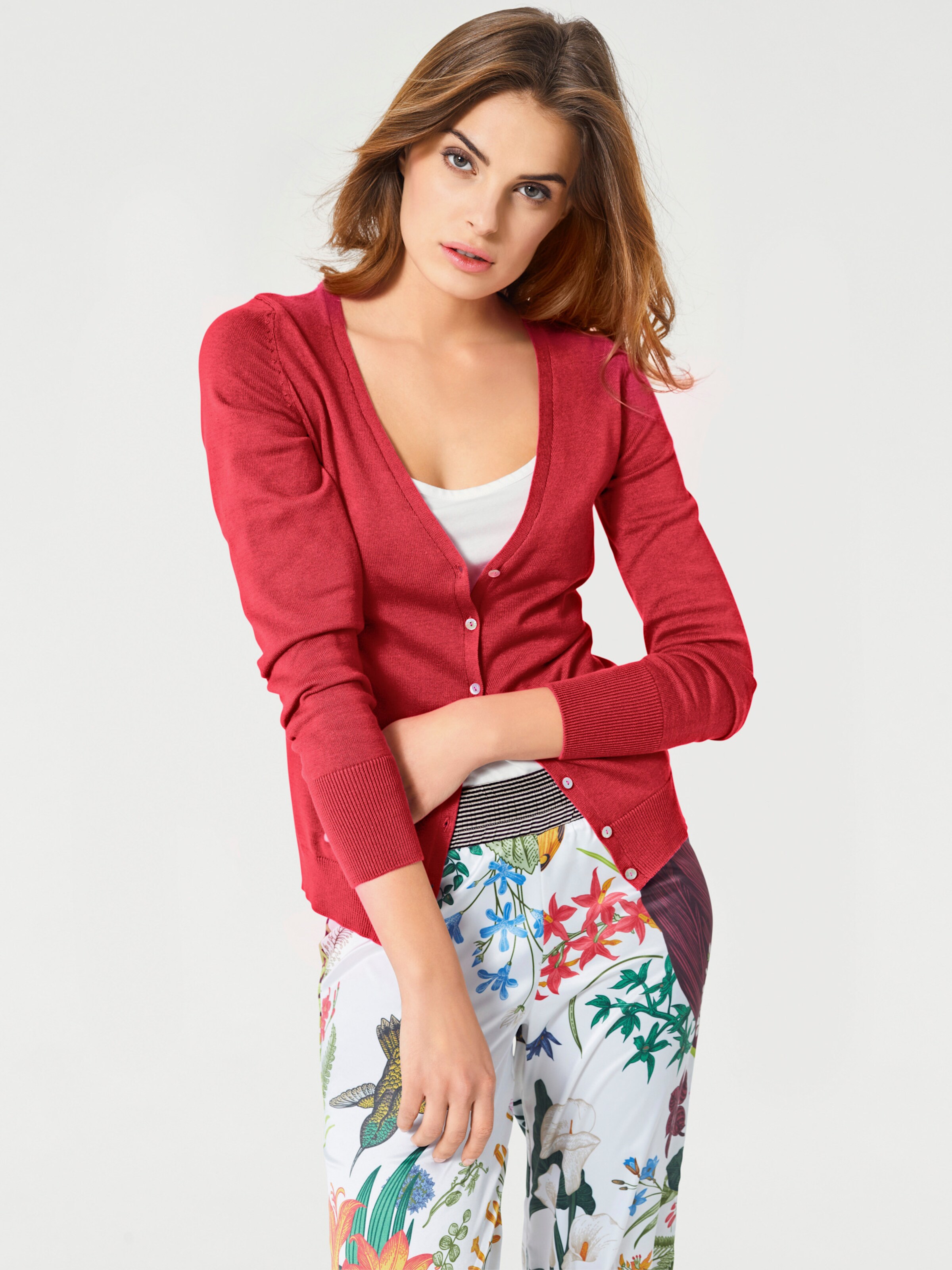 Feinstrickjacke