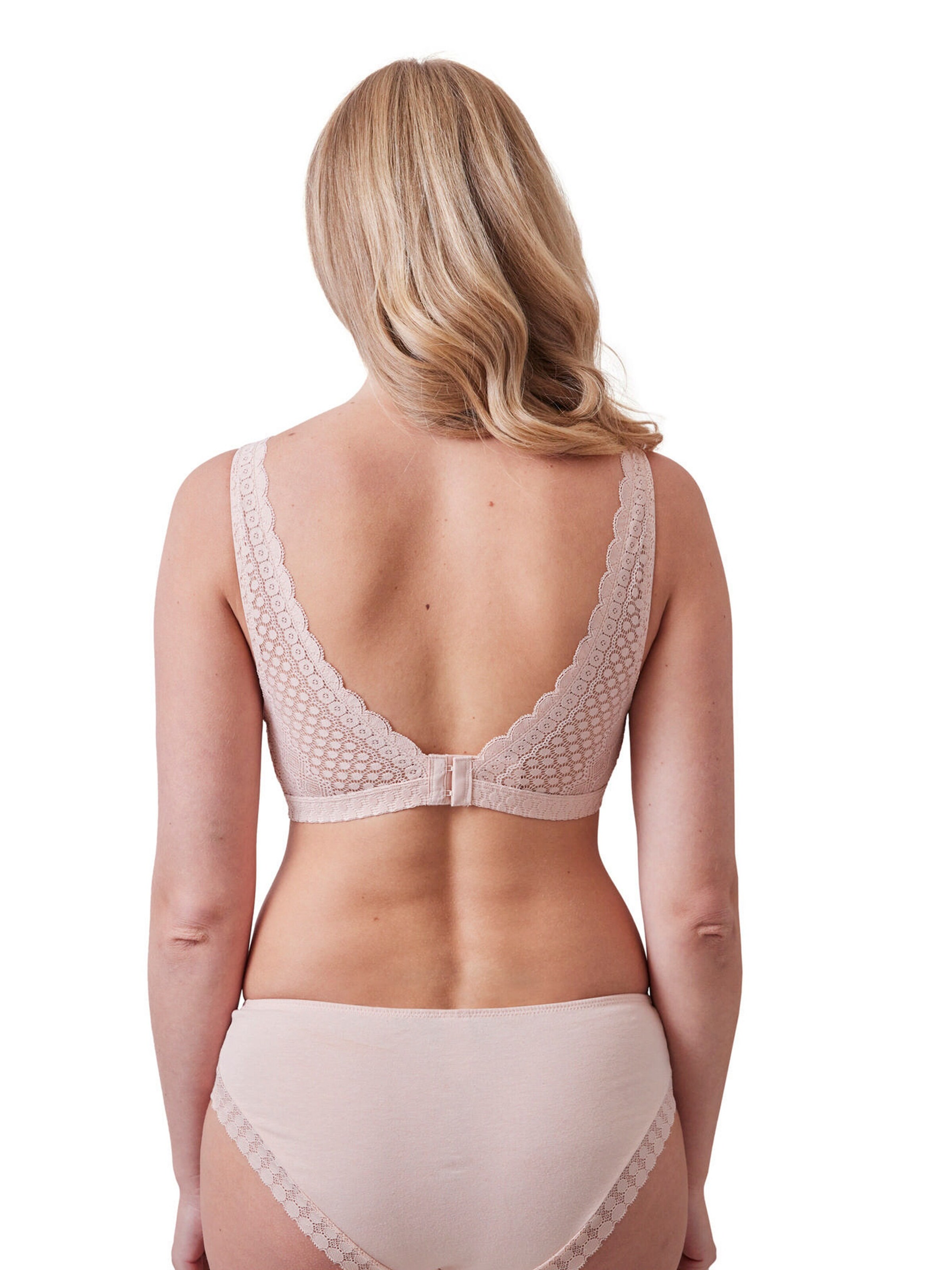 Vertbaudet Spitzen-BH für Schwangerschaft und Stillzeit rosa nude
