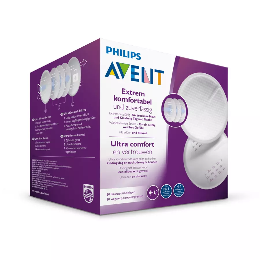 Philips Avent Einweg-Stilleinlagen SCF25461 60 Stück