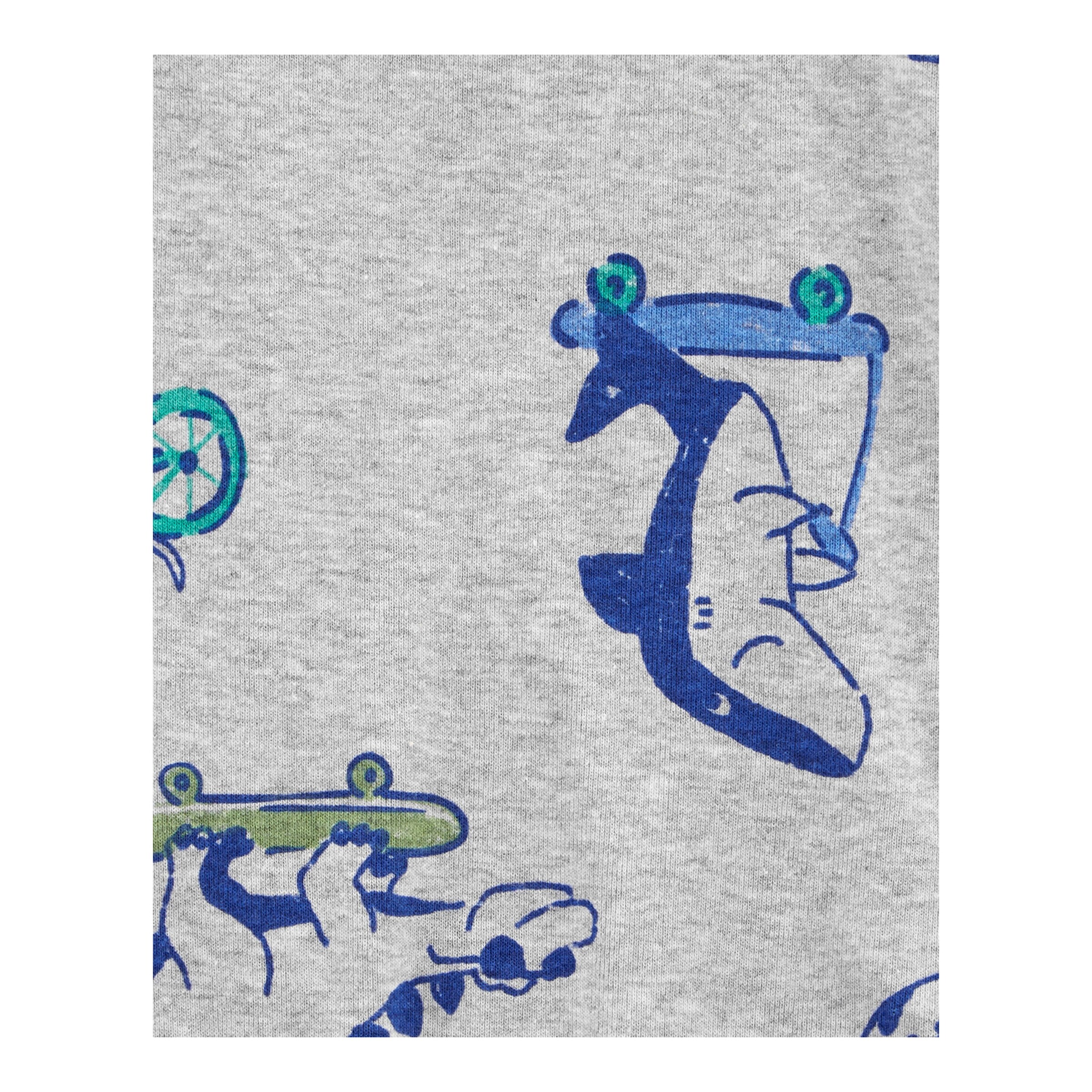 Carter's 5er-Pack Bodys ohne Arm Tiere blau/grün