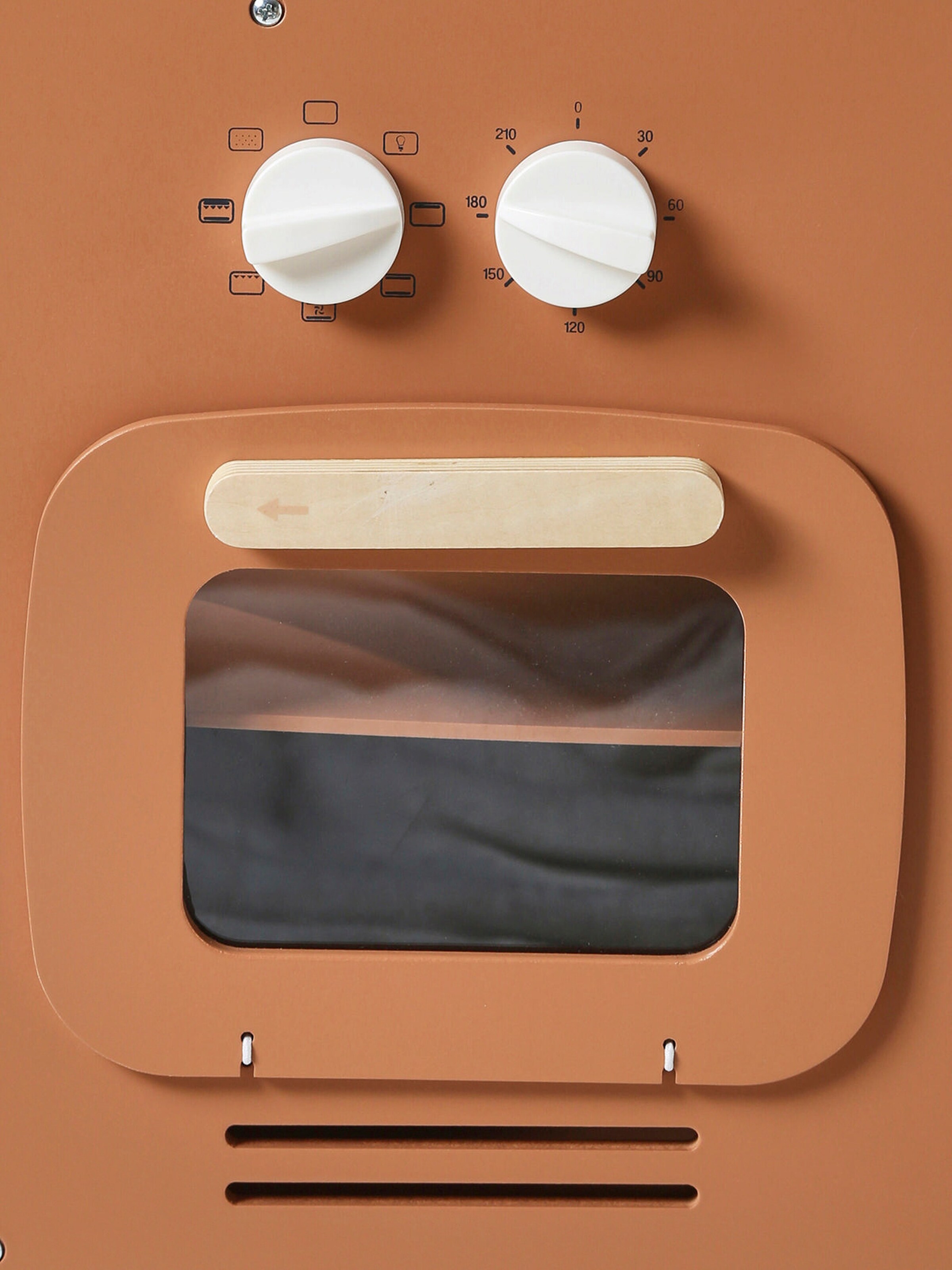 Vertbaudet Retro-Spielküche, Küche aus Holz FSC® karamel/natur mini retro