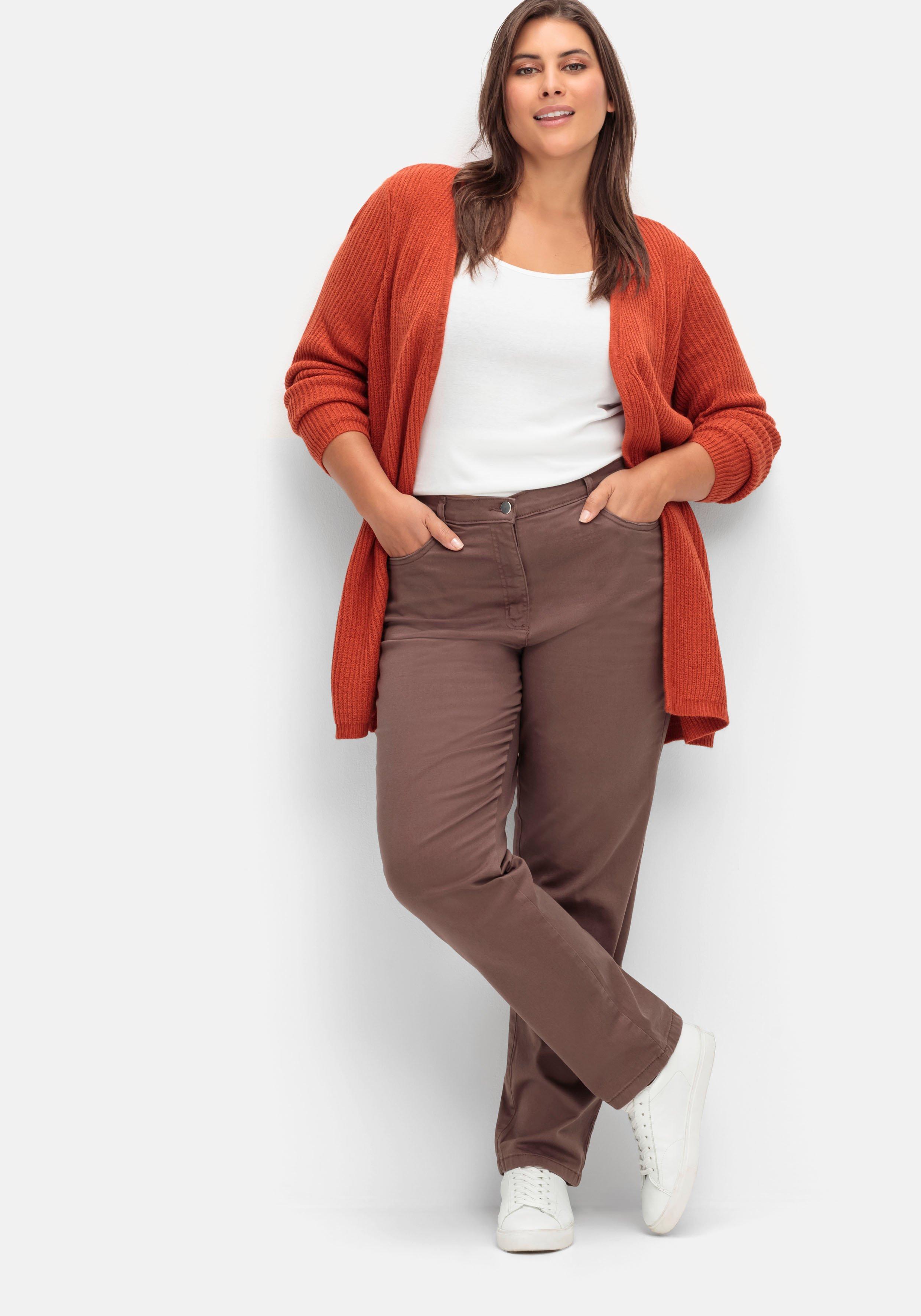 Gerade Stretch-Jeans mit Komfortbund