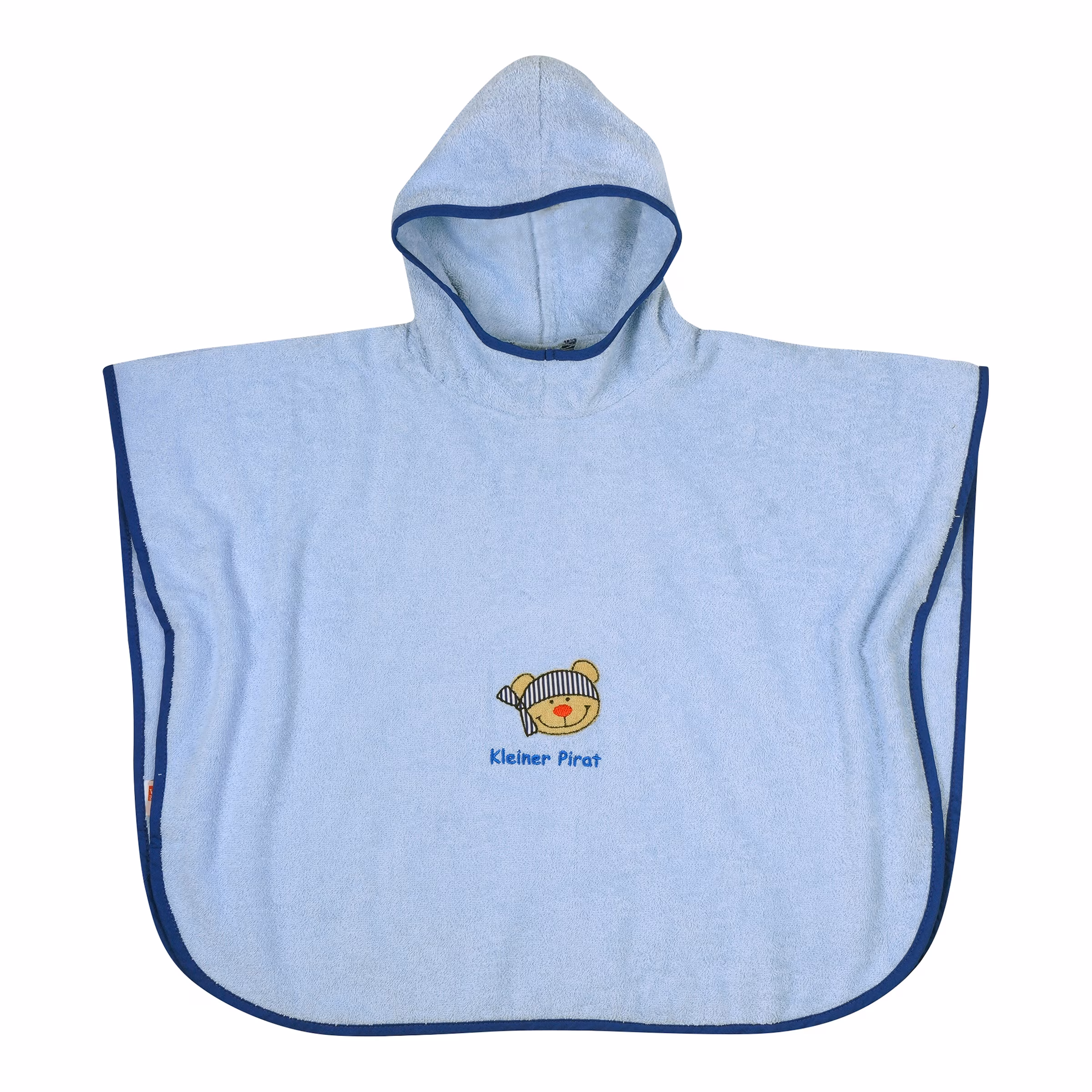 Wörner Badeponcho blau - Kleiner Pirat