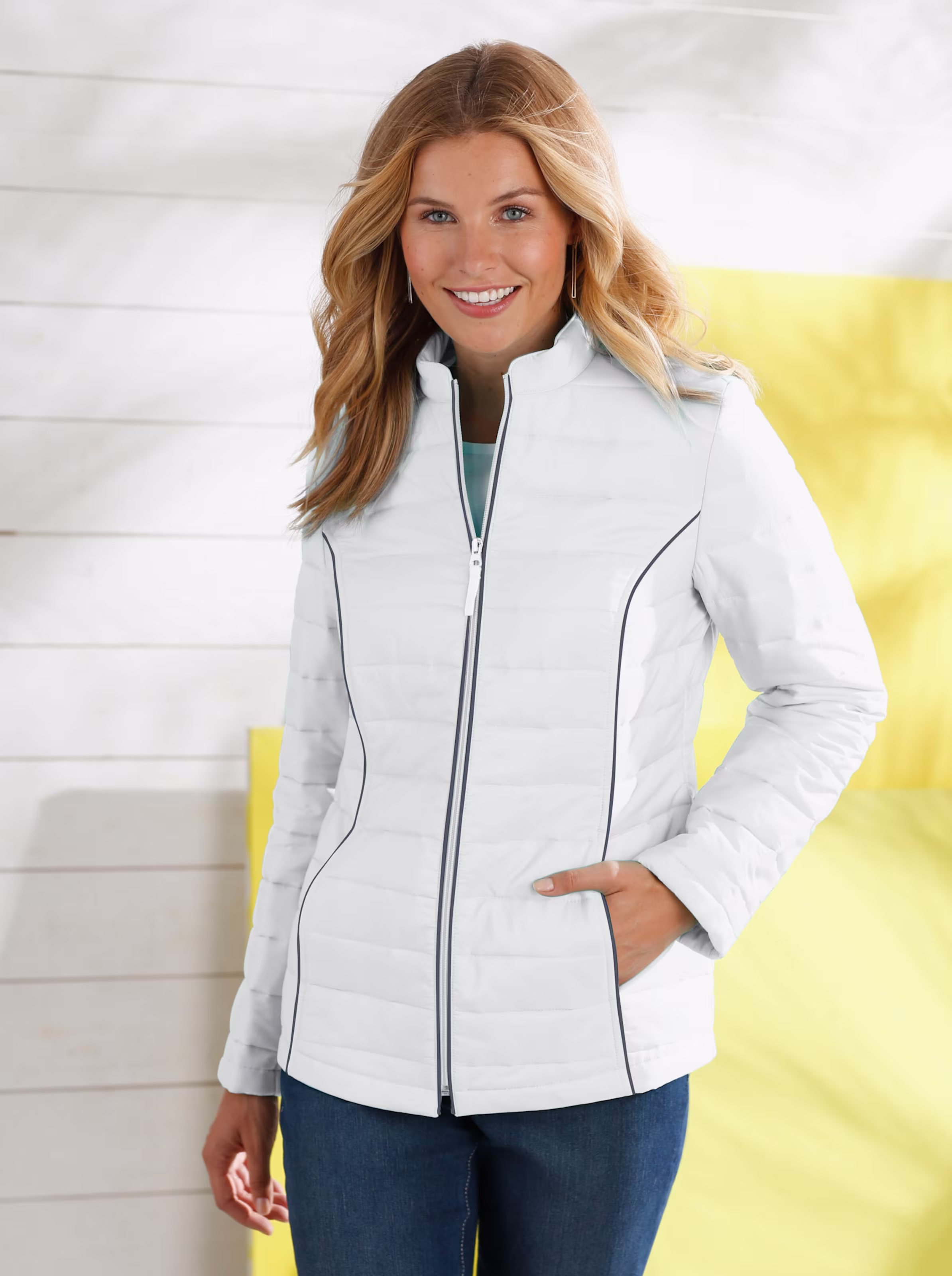 Steppjacke mit Stehkragen