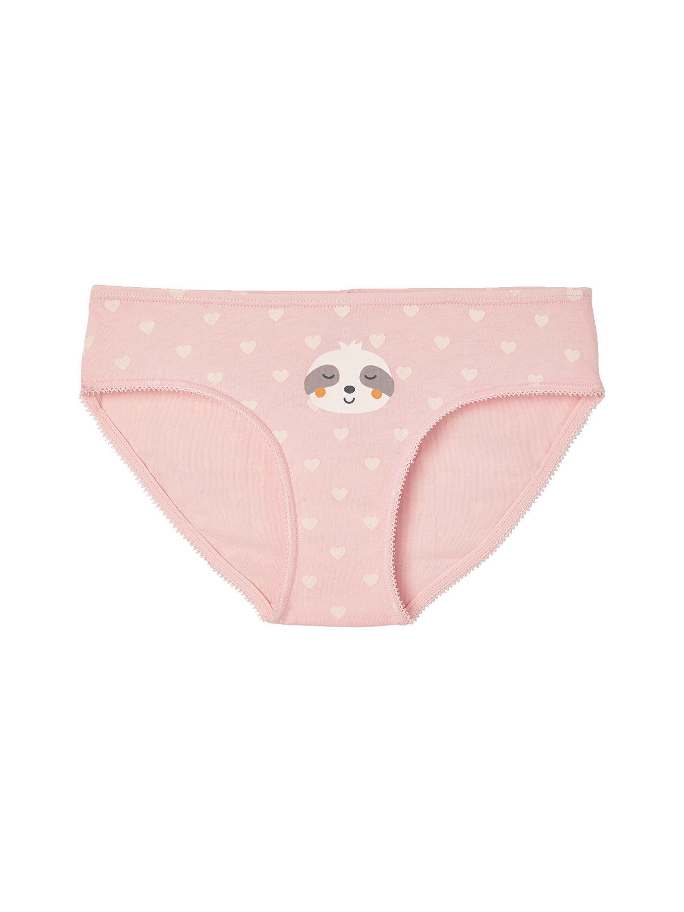 Vertbaudet 7er-Pack Mädchen Slips mit Tiermotiven weiß