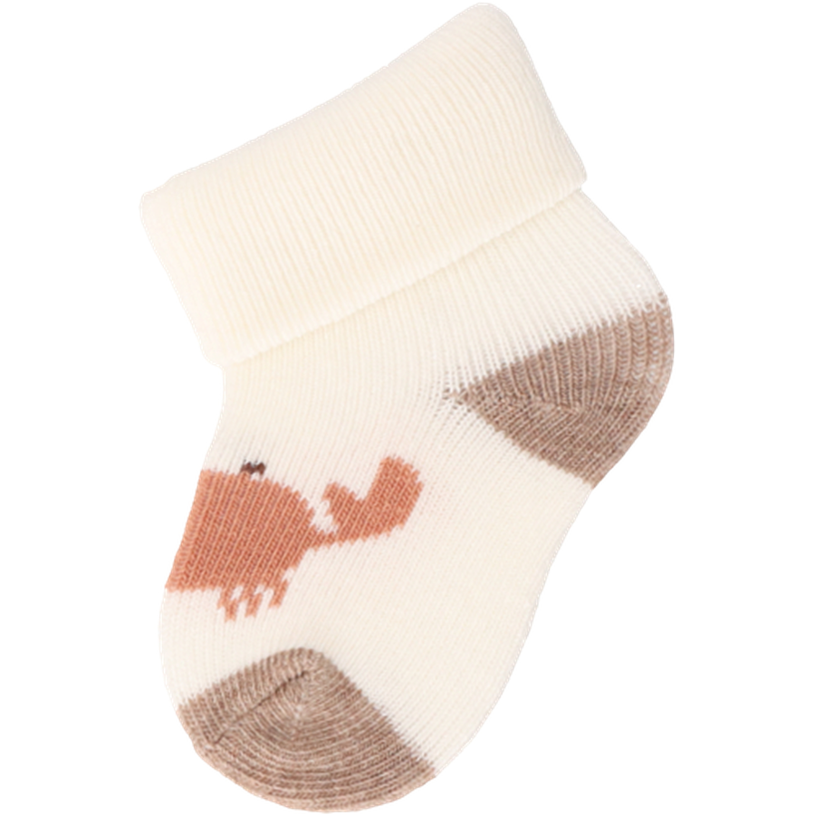 Sterntaler Erstlingssöckchen 3er-Pack Fische braun melange