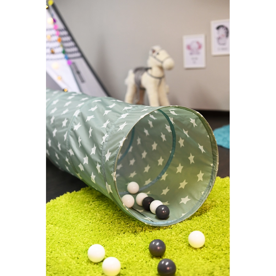 knorr toys® Spieltunnel Green white stars grün