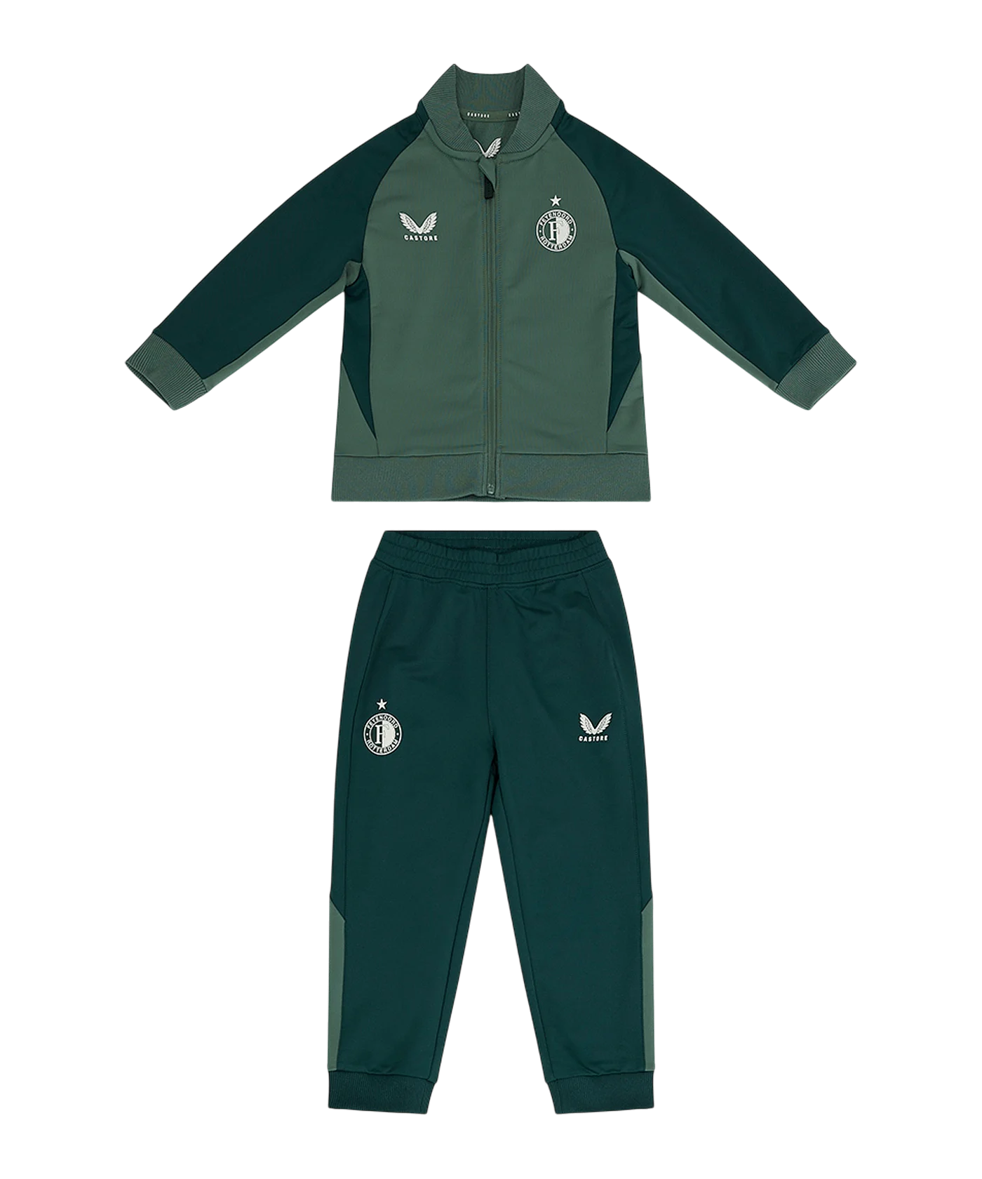 Castore Feyenoord Rotterdam Pro Players Trainingsanzug Kids Grün F097