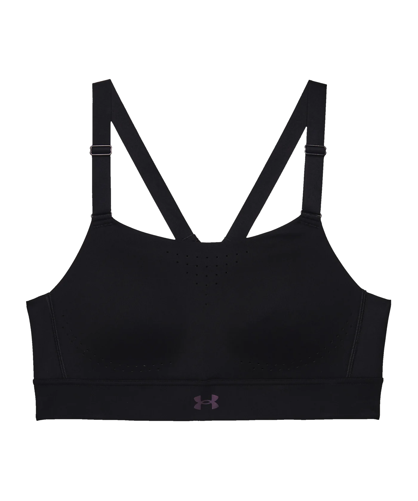 Under Armour Rush High Sport-BH Damen Schwarz F001