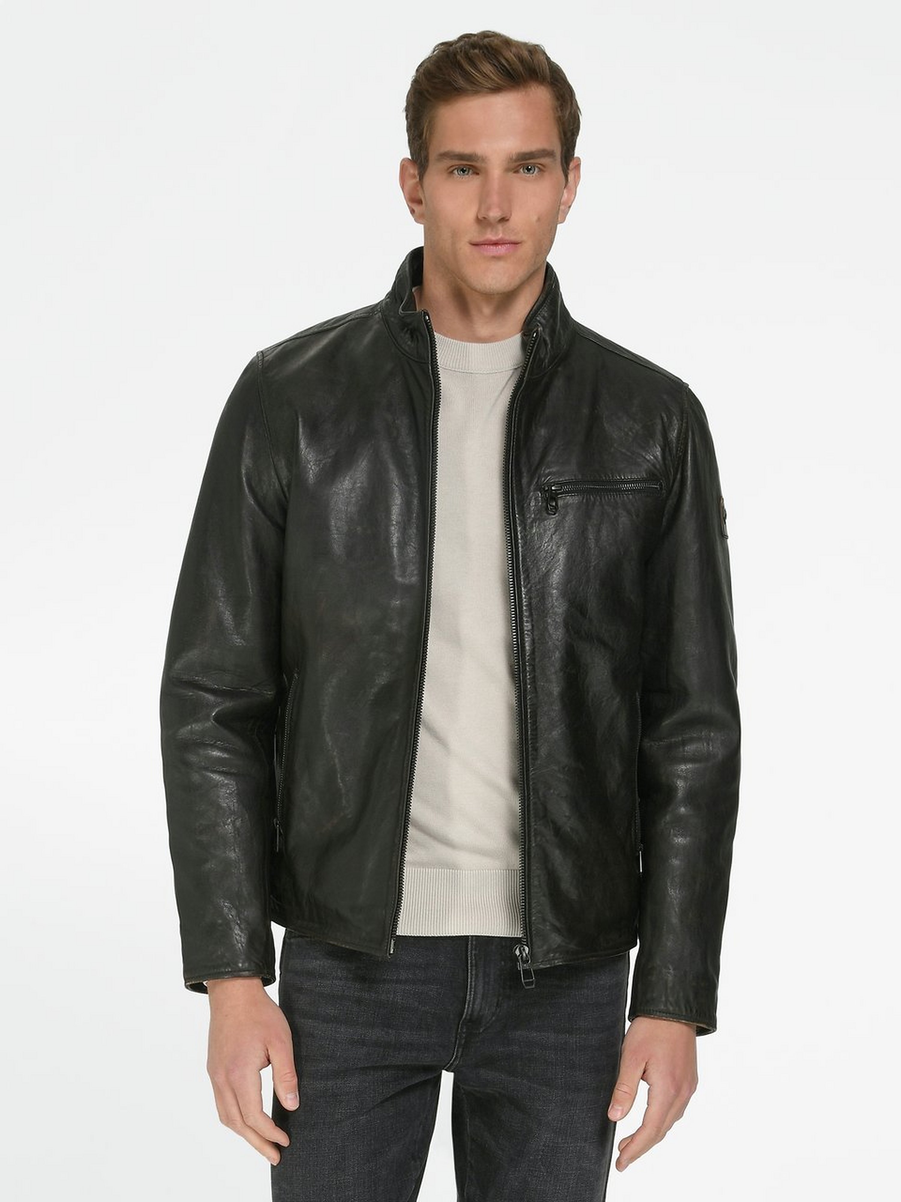 Lederjacke